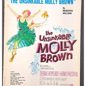 Vintage Unsinkable Molly Brown Vocal Selections Debbie Reynolds 1960 Song Book